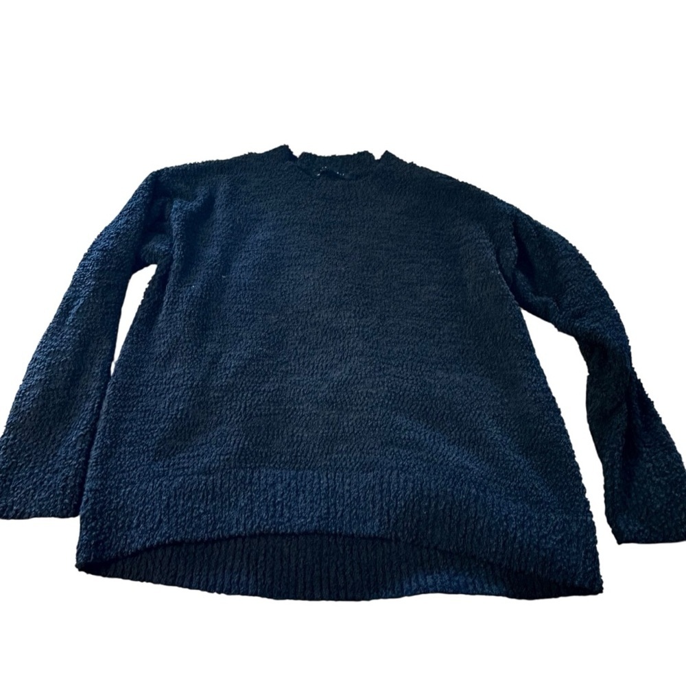 Sanctuary Textured Black Sweater